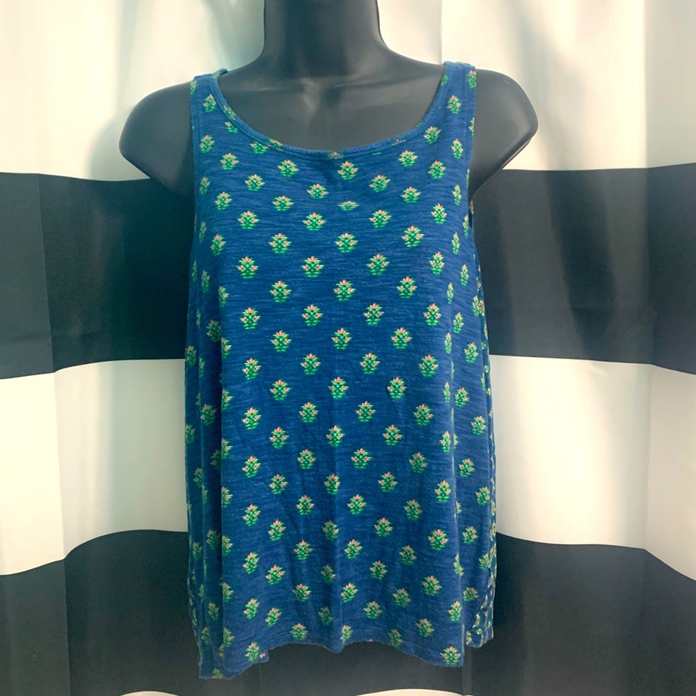 Aeropostale navy open back cotton tank top